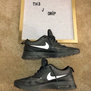 Nike Air Max Thea Black White Running Size 8